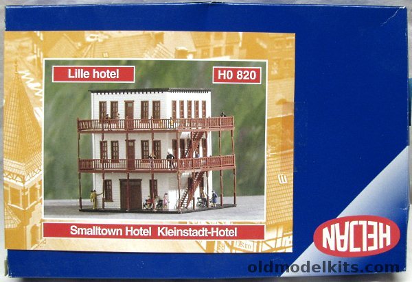 Heljan HO Lille Hotel - Small Town Hotel - HO Scale Building, HO 820 plastic model kit